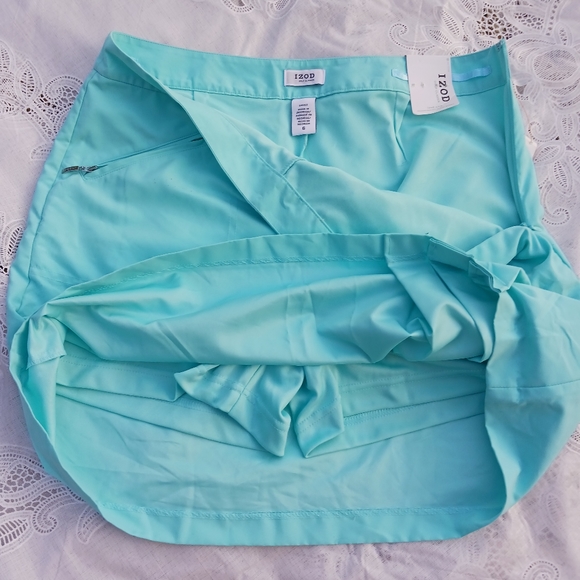 NWT - IZOD Size 6 Golf Classix Skort Turquoise Blue - Picture 6 of 12